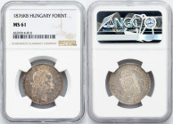 Franz Joseph I., 1 Forint 1876, KB, Kremnitz