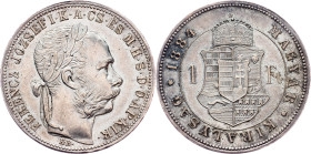 Franz Joseph I., 1 Forint 1884, KB, Kremnitz