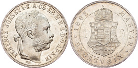 Franz Joseph I., 1 Forint 1888, KB, Kremnitz