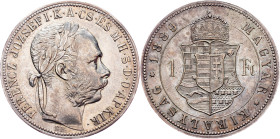 Franz Joseph I., 1 Forint 1889, KB, Kremnitz