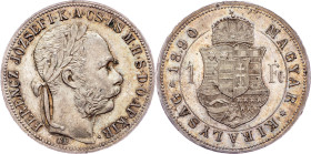 Franz Joseph I., 1 Forint 1890, KB, Kremnitz