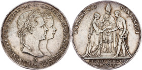 Franz Joseph I., 2 Gulden 1854, A, Vienna