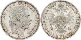 Franz Joseph I., 2 Gulden 1867, A, Vienna