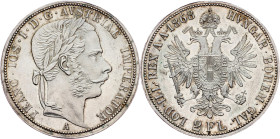 Franz Joseph I., 2 Gulden 1868, A, Vienna
