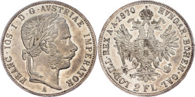 Franz Joseph I., 2 Gulden 1870, A, Vienna