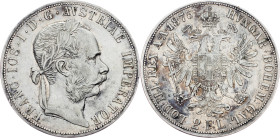 Franz Joseph I., 2 Gulden 1875, Vienna