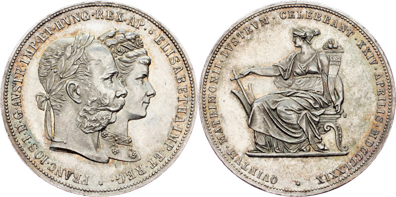 Franz Joseph I., 2 Gulden 1879, Vienna Austria-Hungary, Franz Joseph I., 2 Gulde...