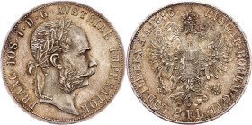 Franz Joseph I., 2 Gulden 1886, Vienna
