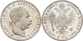 Franz Joseph I., 2 Gulden 1888, Vienna