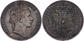 Franz Joseph I., 1 Thaler 1855, Vienna