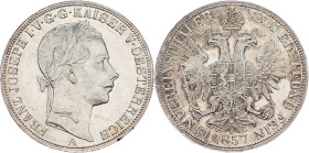 Franz Joseph I., 1 Thaler 1857, A, Vienna
