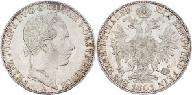 Franz Joseph I., 1 Thaler 1861, A, Vienna