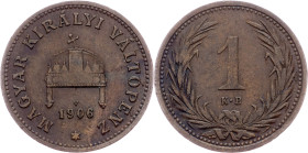 Franz Joseph I., 1 Filler 1906, KB, Kremnitz