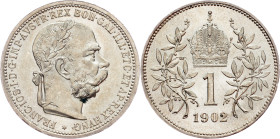 Franz Joseph I., 1 Krone 1902, Vienna
