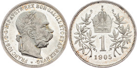 Franz Joseph I., 1 Krone 1905, Vienna
