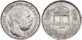 Franz Joseph I., 1 Korona 1893, KB, Kremnitz