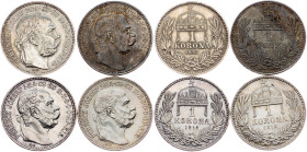Franz Joseph I., 1 Korona 1895, 1912, 1914, 1916, KB, Kremnitz