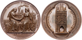 Franz Joseph I./Friedrich August II., Medal 1851, V. Seidan