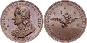 Friedrich von Schiller, Medal 1859, Karl Radnitzky