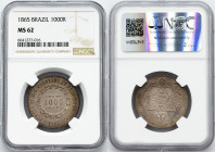 Pedro II., 1000 Reis 1865