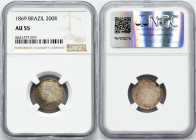 Pedro II., 200 Reis 1869