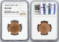 William IV., 1/4 Anna 1835, (C)