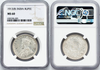 George V., 1 Rupee 1913, (B)