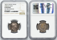 Napoleon I., 1 Franc 1807, African head