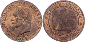 Napoleon III., 2 Centimes 1861, K