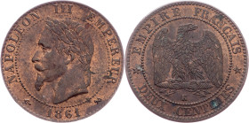 Napoleon III., 2 Centimes 1861, K