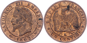 Napoleon III., 1 Centime 1862, K