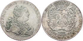Frederick Christian, 1 Conventionsthaler 1763, FWôF, Dresden