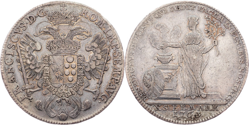 Free imperial city of Nuremberg, 1 Thaler 1763, S.F. Germany, Free imperial city...