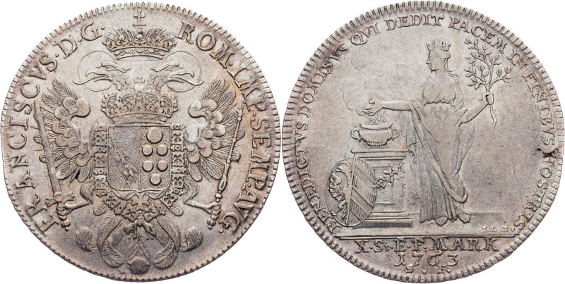 Free imperial city of Nuremberg, 1 Thaler 1763, S.F. Germany, Free imperial city...