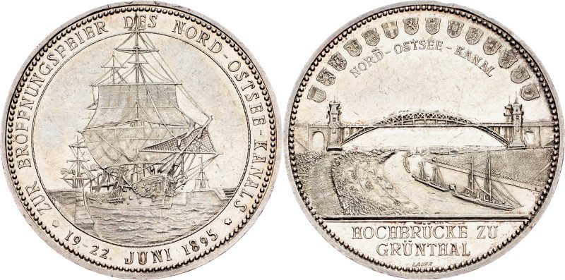 Germany, Medal 1895, Lauer Germany, Germany, Medal 1895, Lauer, 17,76 g, Ag, Lan...