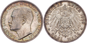 Grand duchy of Hessen-Darmstadt, Ernest Louis, 3 Mark 1910, A, Berlin