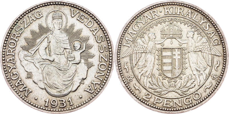 Nicolas Horthy, 2 Pengo 1931, Budapest Hungary, Nicolas Horthy, 2 Pengo 1931, Bu...