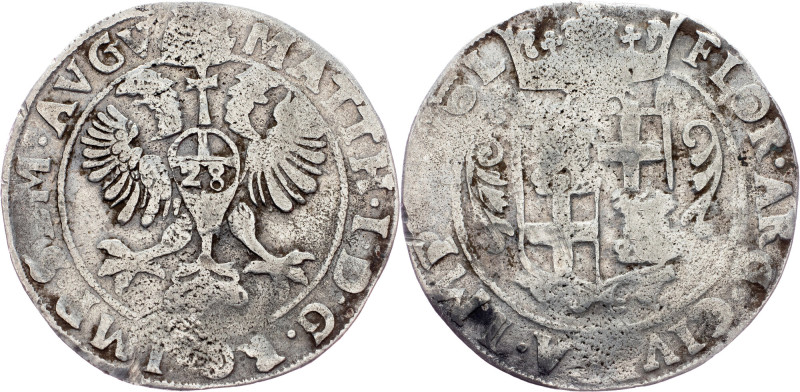 City of Zwolle, Matthias II., 28 Stüber ND Netherlands, City of Zwolle, Matthias...