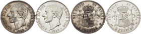Alfonso XII., 5 Pesetas 1882, 1885, MSM