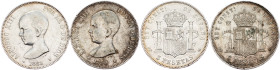 Alfonso XIII., 5 Pesetas 1889, 1890, MPM