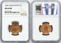 Federal republic, 2 Cents 1864, Large Motto