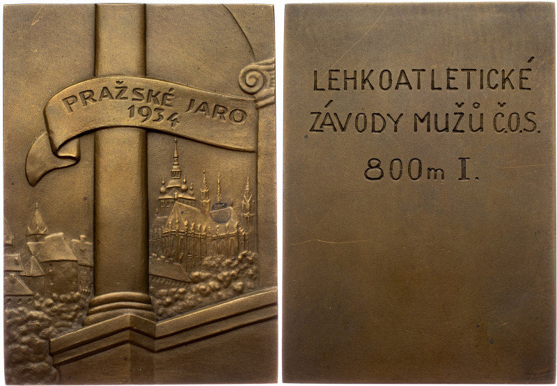 Czechoslovakia, Medal 1934 Czechoslovakia, Czechoslovakia, Medal 1934, 92,33 g, ...