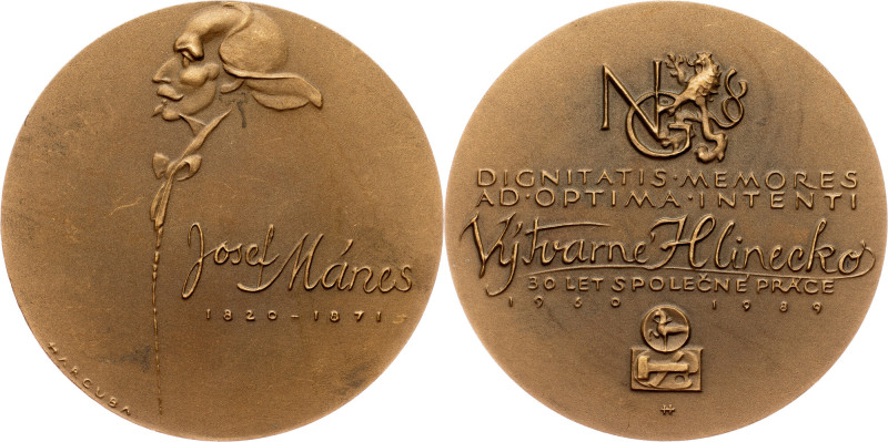 Czechoslovakia, Medal 1989, Harcuba Jiří Czechoslovakia, Czechoslovakia, Medal 1...