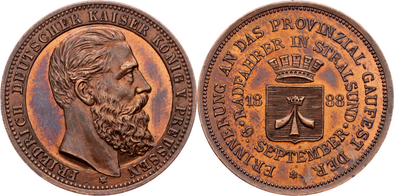 Germany, Medal 1888 Germany, Germany, Medal 1888, 11 g, AE, 29 mm, lacquered, CZ...