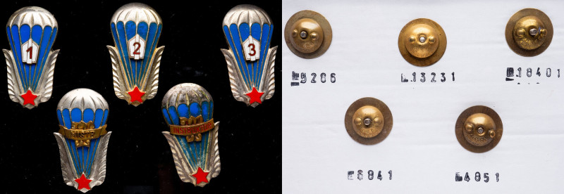 Czechoslovakia, Airborne unit performance badges 1962-1965, 'Angel Wings' Czecho...