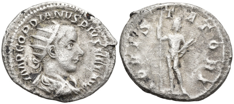 Gordian III AR Antoninianus. Rome, AD 241-243. IMP GORDIANVS PIVS FEL AVG, radia...