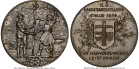"Tulln Exhibition" silvered bronze Medal 1926-Dated AU58 NGC, 50mm. By Christlbauer. HID09801242017 © 2023 Heritage Auctions | All Rights Reserved