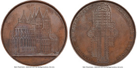 Leopold I bronze "Notre Dame Cathedral" Medal 1849-Dated MS62 Brown NGC, Hoydonck-50. 50mm. By J. Wiener. HID09801242017 © 2023 Heritage Auctions | Al...