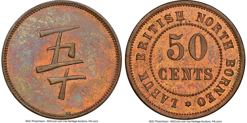 Labuk Tobacco Company copper Proof 50 Cent Plantation Token ND (Pre-1924) PR63 R...