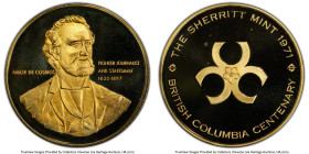 Elizabeth II gold Specimen "British Columbia Centenary - Amor de Cosmos" Medal 1971 SP68 PCGS, The Sherritt Mint. HID09801242017 © 2023 Heritage Aucti...